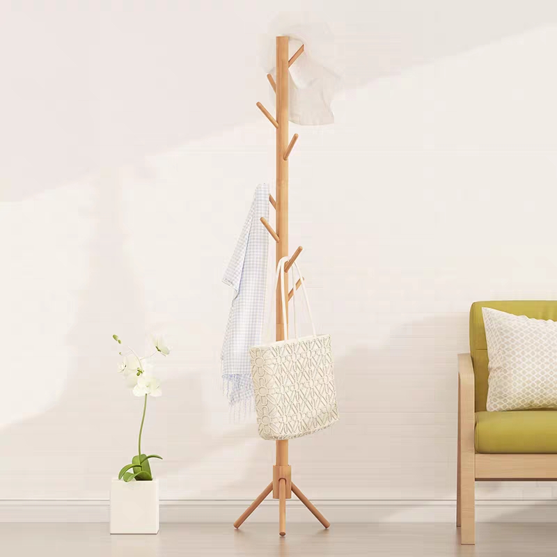 落地木掛衣架