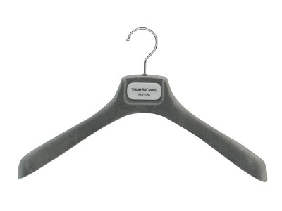 塑料防滑植絨衣架SL008