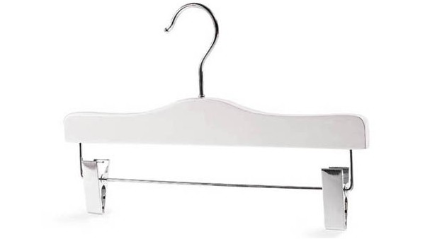 白色衣柜褲架