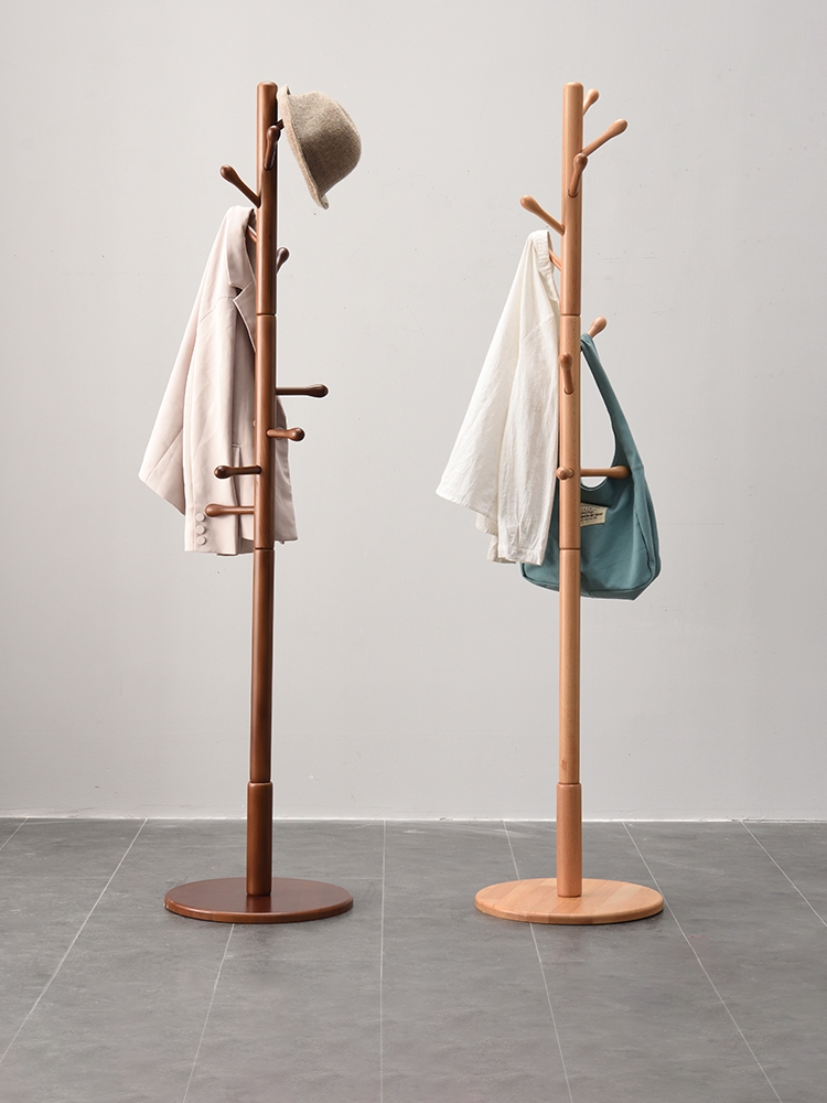 實(shí)木簡(jiǎn)易衣帽架