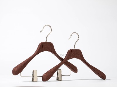 2023棕色系手工包布衣架