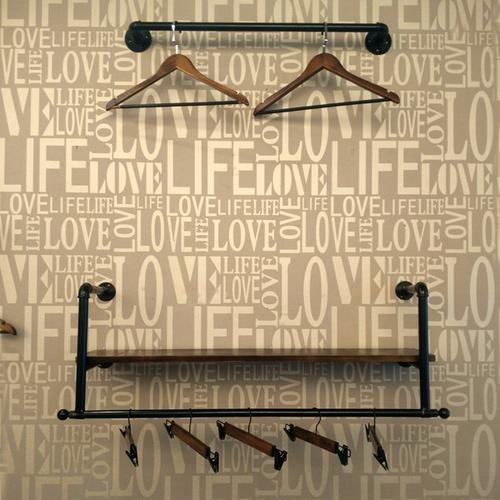 鐵藝實(shí)木衣架