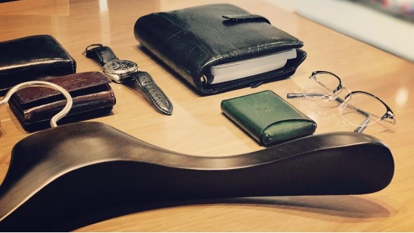 復古實木木頭衣架