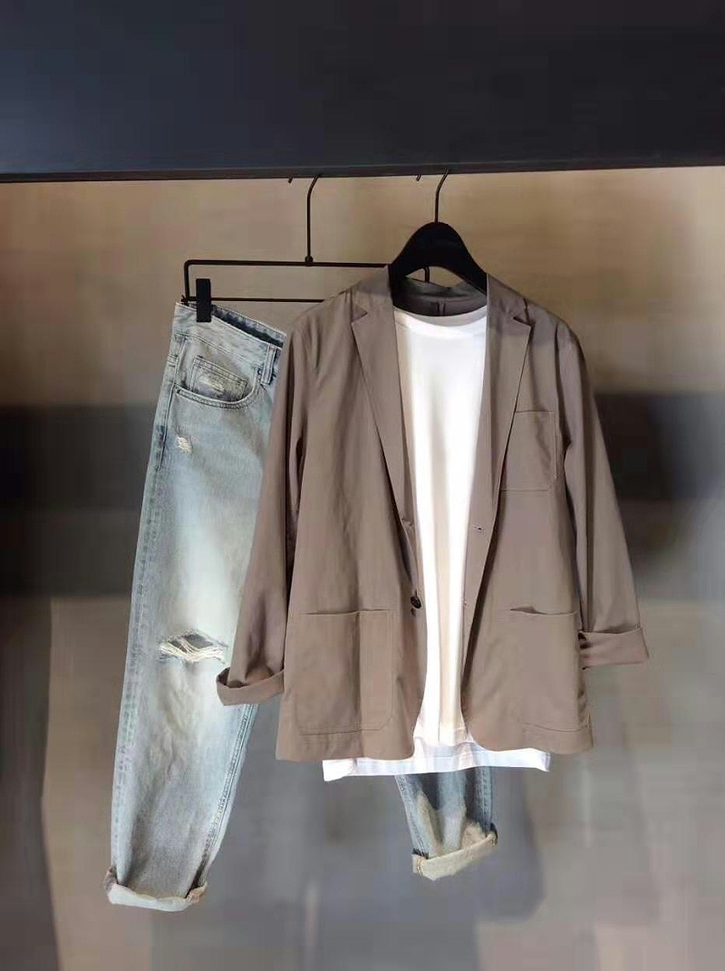 怎么掛一套的衣服