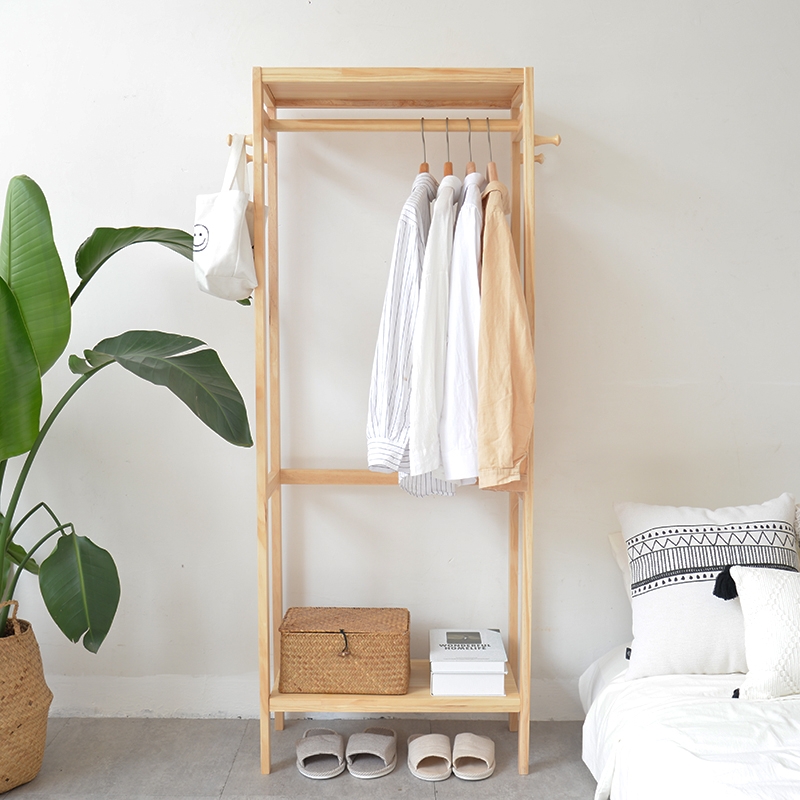 北歐實(shí)木衣帽架